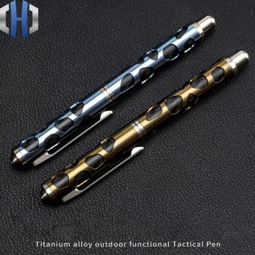 Titanium Alloy Tungsten Steel Tactical Pen Neutral Signature Pen Outdoor Multifunctional Car Escape Carry-on Defense Equipment