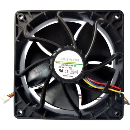 1PC Cooling Fan 6500RPM 4-pin Computer Fans For Antminer Bitmain S7 S9 120x120x37 mm 12V Cooling Fan In Stock