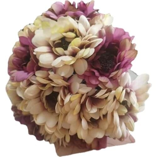 High Quality Hand Floral Bride Photography Natural Flower Bouquet Simple and Generous White Roses Hand Bouquet 0404-03