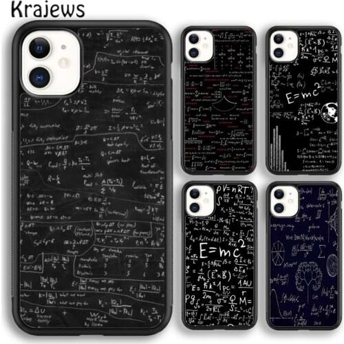 Krajews Funny Math Science Physics Symbol Phone Case Cover For iPhone 5s SE 2020 6s 7 8 plus X XS XR 11 12 mini pro max Shell