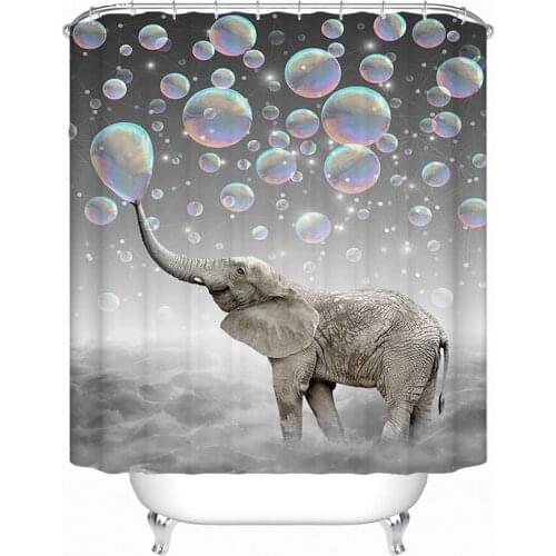 Dream elephant bubble Bathroom Shower curtain