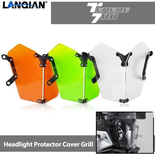 For Yamaha Tenere 700 Tenere700 XTZ 700 XTZ690 T7 2019 2020 2021 Motorcycle Headlight Protector Cover Grill Accessories