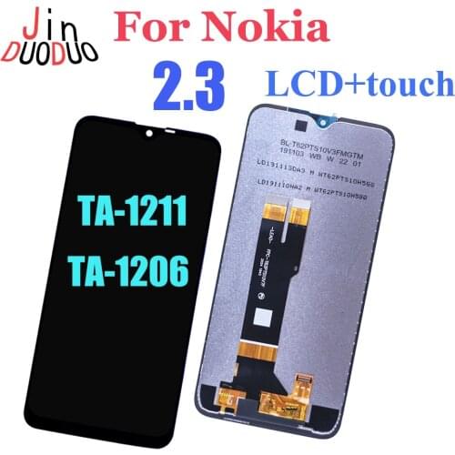 For Nokia 2.3 TA-1211 TA-1206 LCD Display Touch Panel Screen Digitizer Assembly Replacement For Nokia TA-1214 TA-1209 Lcd
