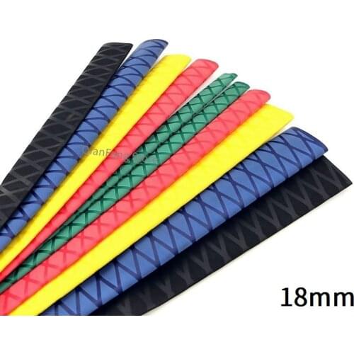 1M 18mm Anti Slip Heat Shrink Tube for Fishing Rod Bicycle Wrap Electric Insulation Nonskid Waterproof Handle Racket Grip Sleeve