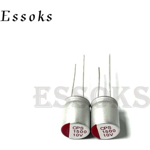 10pcs 10V 1500uF 10X12 mm Super Low ESR 10V1500uF For Motherboard Solid Capacitor Capacitors