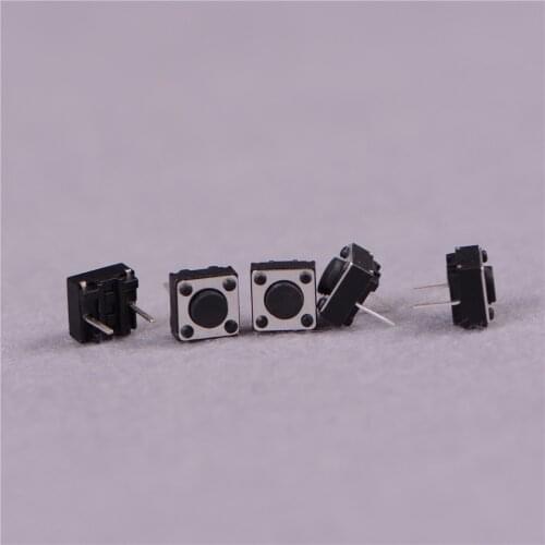 100pcs/lot Momentary Tactile Tact Push Button Micro Switch 4PIN waterproof DIP Tactile Tact Mini Push Button Switch 6X6X4.3mm