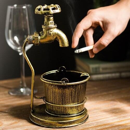 American Retro Nostalgic Creative Industrial Style Bar Decorated Ashtray Ornaments To Send Boyfriends Gifts Personalized Fashion