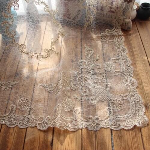 European-Style Double-Layer Mesh Lace Embroidered Rope Embroidered Square Scarf Tea Table Bedside Table TV Dust Towel