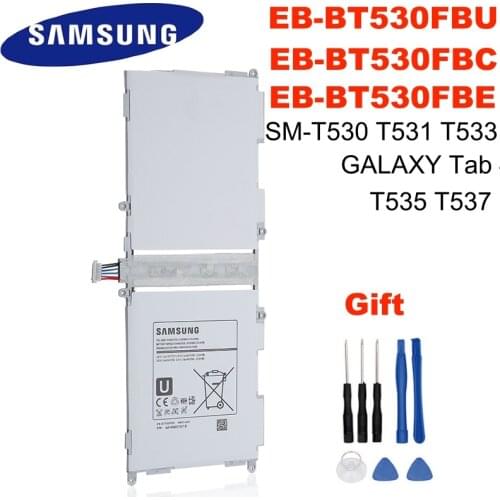 EB-BT530FBU EB-BT530FBC EB-BT530FBE Original Samsung Tablet Battery For Galaxy Tab4 SM-T530 T533 T535 T531 T535 T537 6800mAh