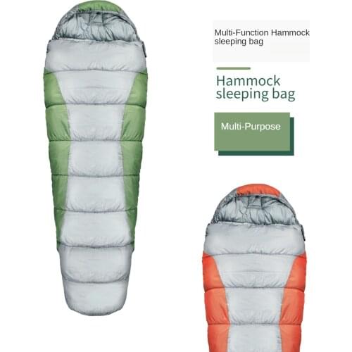 Hammock Multi-purpose Stitchable Hammock Sleeping Bag Camping Warm Outdoor Adult Camping Winter Cotton Travel Sleeping Bag