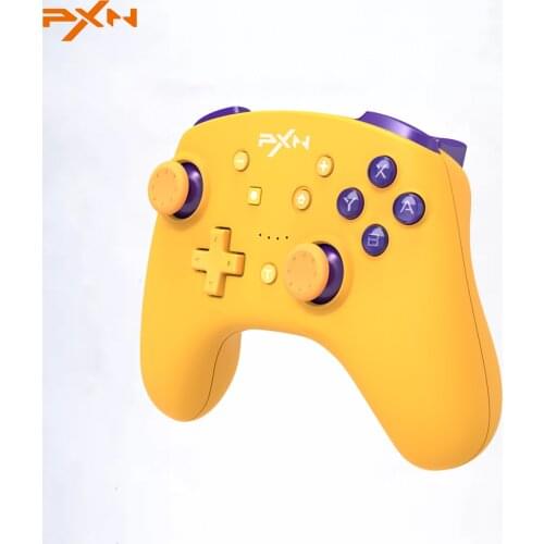 Nintendo Switch Controller PXN Game Gamepad Bluetooth-compatible for Nintendo Lite/PC USB Data Cable Remote NFC/Amibo Yellow