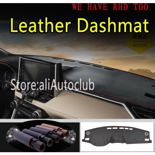 For Toyota Rav4 XA50 2019 2020 5th Generation Leather Dashmat Dashboard Cover Pad Dash Mat Carpet Car Styling Auto Accessories