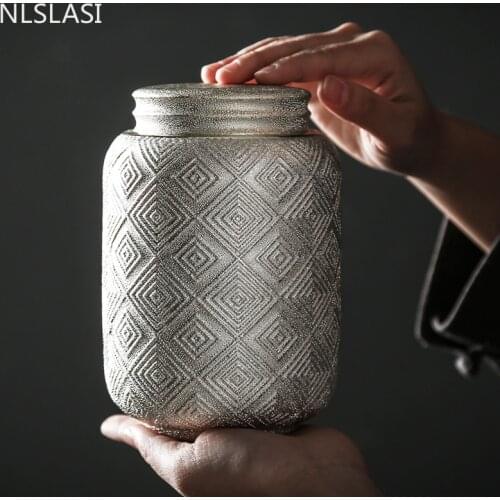 Creative Ceramics Tea Caddy Travel Portable Tea Boxes Oolong Tieguanyin Sealed Storage Tank Household Tea Jar Coffee Canister