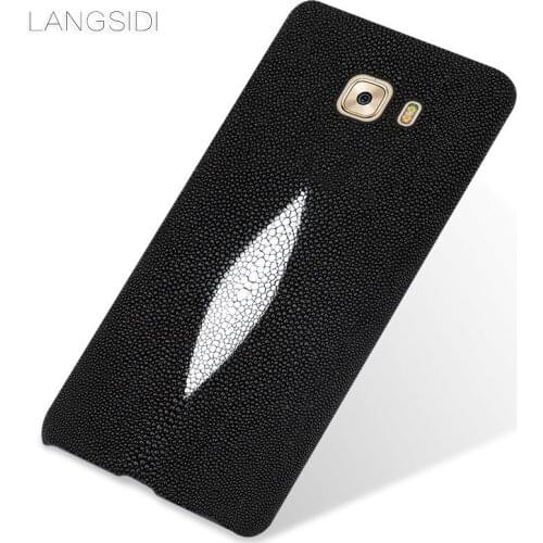 Luxury brand mobile phone case pearl fish half a pack of mobile phone case For Samsung C9 Pro phone case custom processing