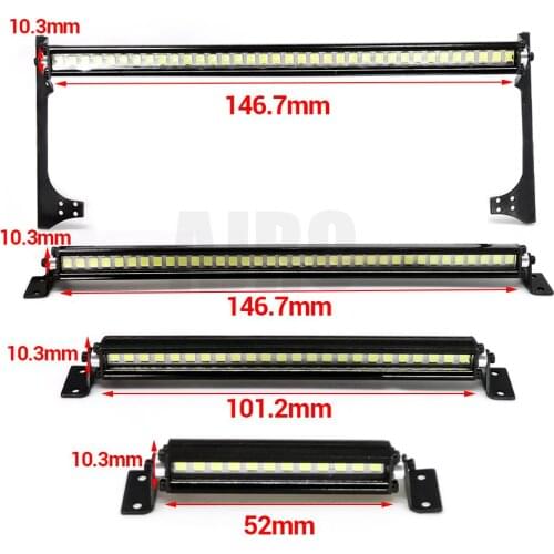 New RC Car Roof Lamp 24 36 LED Light Bar for 1/10 RC Crawler Jeep Wrangler D90 Axial SCX10 90046/47 90060 SCX24 Rubicon Body