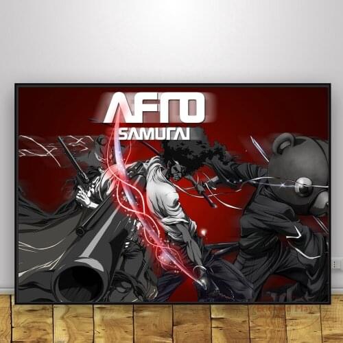 Afro Samurai Posters And Prints Canvas Painting Pictures On The Wall Vintage Poster Decorative Home Decor Obrazy