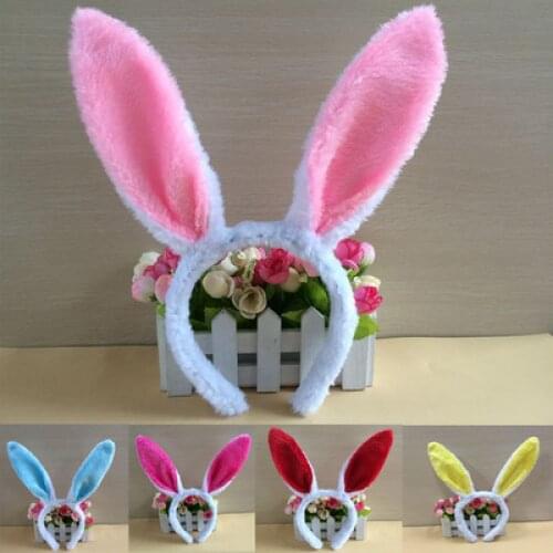 Easter Adult Children Girls Cute and Comfortable Hairband Rabbit Ear Headband Dress Costume Bunny Ear Hairband Hair Accessories