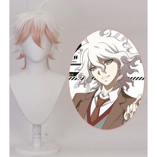 Danganronpa Wig Dangan Ronpa Cosplay Monokuma Kokichi Oma Nanami ChiaKi Nagito Komaeda Halloween Party Props Synthetic Hair Wigs