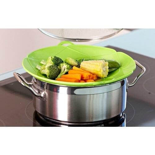 Kitchen Accessories Cooking Tools Flower Cookware Kitchen Gadgets Silicone Lid Spill Stopper Cover for Pot Pan