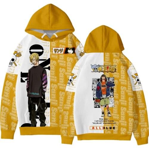 2021 New Arrival One Piece Monkey D Luffy 3D print hoodies men/women ACE Anime hoodie sweatshirt harajuku Personality clothes