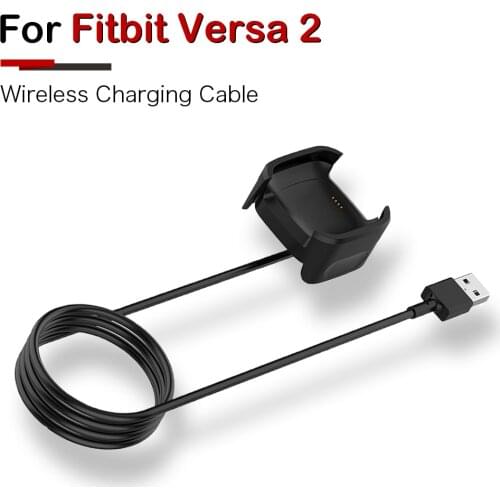 USB Charger Dock For Fitbit Versa 2 Portable Power Adapter Safety Fast Charging Cable For Fitbit Versa2 Smart Watch Accessories