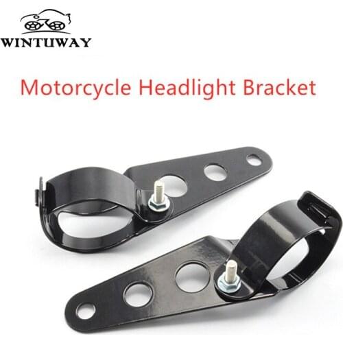 WINTUWAY Universal Motorcycle Headlight Bracket Mounting Bracket Fork Ears Adjuster Mount Clamp Chopper Holder B-Y-277561