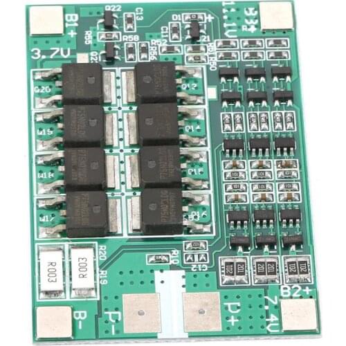 3S 12V 40A Battery Protection Board BMS Board with Balance Charging micro usb connector