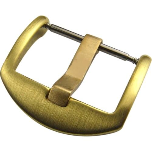 Watch Band Clasp 18mm 20mm 22mm 24mm Bronze Leather Watchbands Strap Pin Buckle Belt Watch Accessories