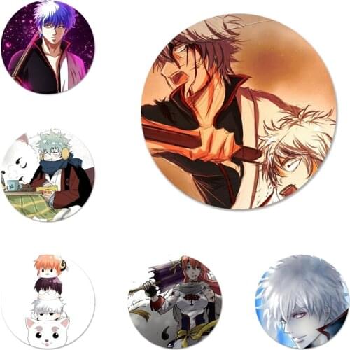 Anime Gintama Badge Brooch Pin Accessories For Clothes Backpack Decoration gift