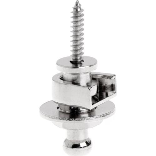 1Pc High Quality Guitar Chrome Bass Round Head Strap Locks for Gibson