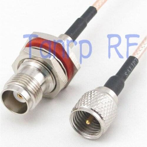 10pcs 15CM Pigtail coaxial jumper cable RG316 extension cord 6inch mini UHF male plug to TNC female jack RF adapter connector