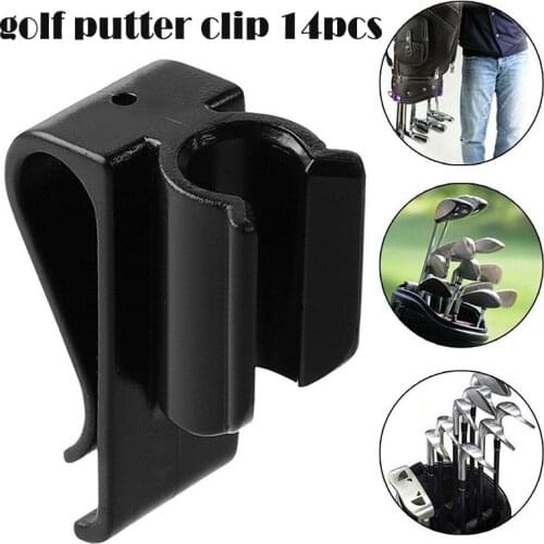 14Pcs/Set Golf Bag Clip On Putter Clamp Holder Putting Organizer Club &T8