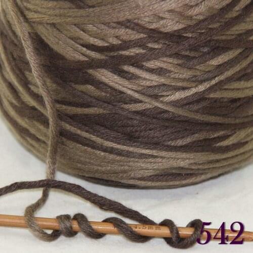 1X400g soft sell high quality 100% cotton hand-woven yarn Chocolate Brown cone 422-542
