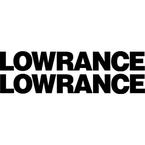 For 2Pcs Lowrance Winshield Boat Decals Sticker Set 2 Bass Catfish Trout Lure Swimbait Car Styling