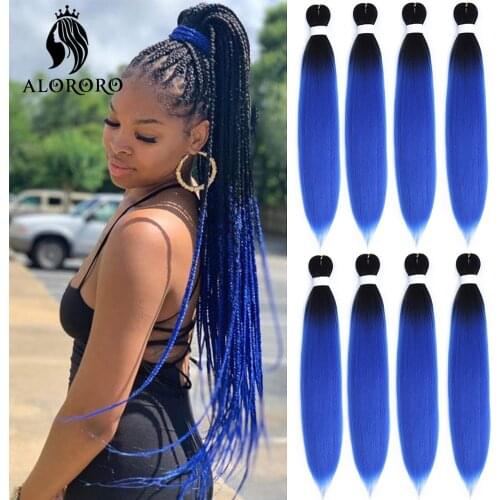 Alororo Synthetic Hair Braids Extensions Braiding Hair Pre Stretched 24 Inches Afro Jumbo Braid Hair Profession Braids