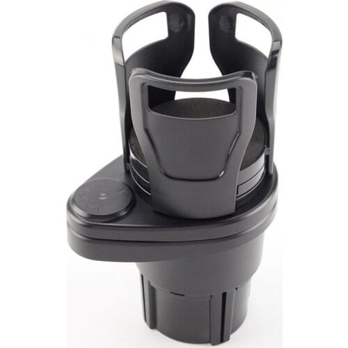 Car Cup Holder 2 In 1 Vehicle-mounted Slip-proof Car Cup Holder 360 Degree Rotating Multifunctional Dual Houder Auto Accessory