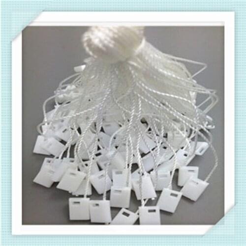 Free Shipping 1000PCS 24 Colors Special Plastic Garment String Seal Tag for Clothing Shoes and Bags, Garment Accessories JS-19