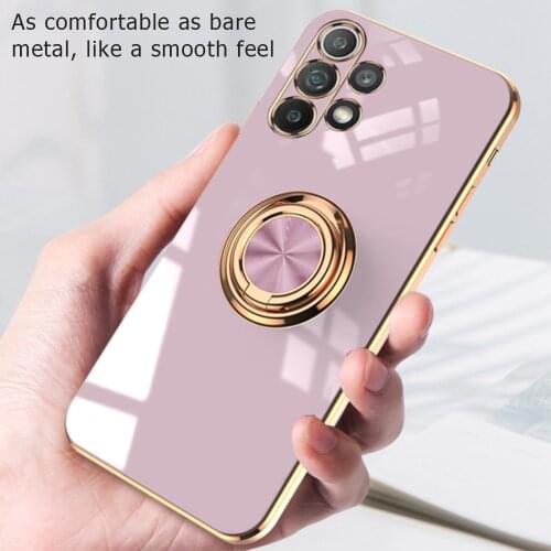 Phone Case for Samsung Galaxy A52 A72 A32 A42 Case Car Magnetic Ring Cover for Samsung A 72 52 32 42 Funda Electroplating Coque
