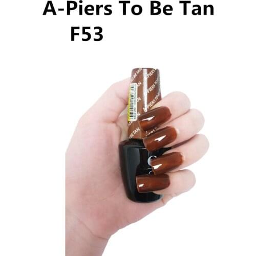 F53 A-Piers To Be Tan 15ml UV LED Gel Polish Vernis Permanent Lasting Shine Opies Nail Art (Need Lamp Dry)