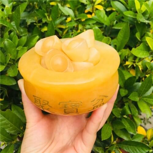 Natural topaz cornucopie furnishing