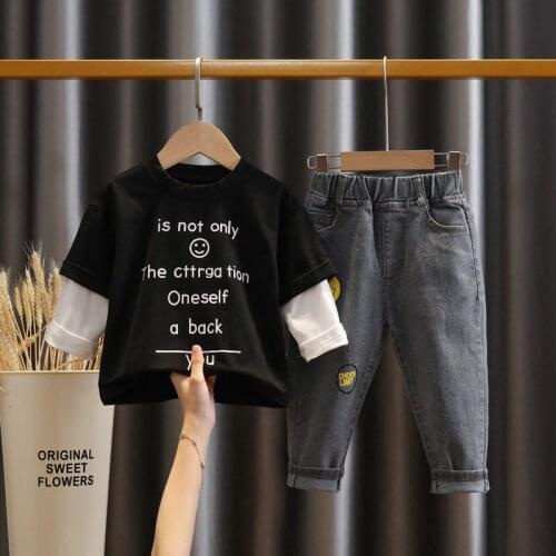 Baby Boys Girls T shirt+Pants 2Pcs Clothing Set Newborn Kids Outdoor Sports Tracksuit School Children Running Jogging Clothes