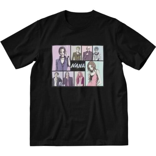 Nana Osaki Tshirt Men Graphic Tee Tops Cotton T Shirt Short Sleeve Japanese Harajuku Anime Manga T-shirts Gift Idea Merch