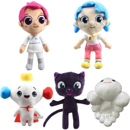 26-32 cm Anime True and The Rainbow Kingdom Plush Toys Doll Peluche Cute Blue Black Cat Dog Stuffed Animals Toy Baby Kids Gift
