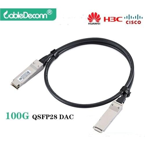 QSFP+ 100G DAC Cable QSFP+ Copper High Speed Cable Server Data Cable Compatible With H3C Cisco Huawei