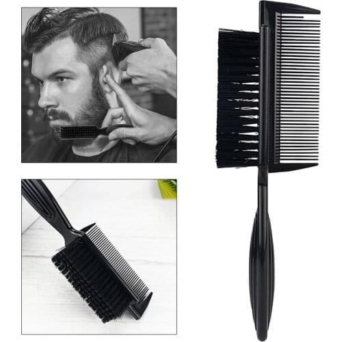 Multifunction Face Duster Brushes Barber Hair Clean Beard Brush Comb Styling Double Sided Comb Detangling Hairbrush Comb