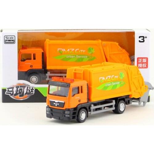 1:64 alloy garbage truck, high simulationS CANIA, MAN Truck Cleaner Truck, childrens toy vehicle, free shipping