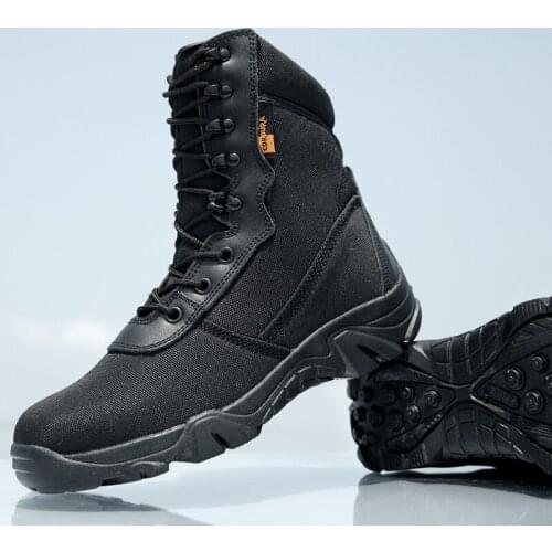 Mens Jungle Desert CP Camouflage Military Tactical Boots Outdoor Hiking Camping Hunting Nylon Breathable Army High Boot Shoes