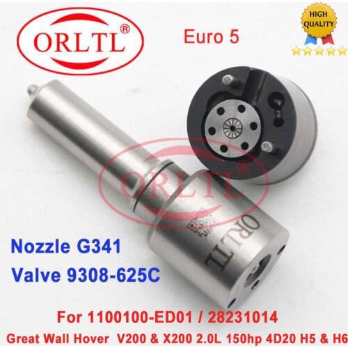 7135-574 Injector Repair Kits Nozzle G341 Control Valve 9308-625C for Injector EMBR00101D 9686191080 1100100-ED01 28231014
