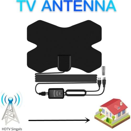 2021 new 3000-mile high-definition digital TV antenna X-type signal receiver amplifier DVB-T2 ISDB-T ASC satellite antenna