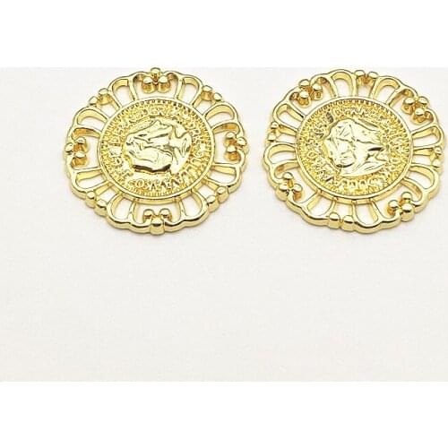 New Arrival! 28mm 50pcs Zinc Alloy Round Shape Charm for Handmade Necklace/Earring DIY Parts,Jewelry Findings & Components